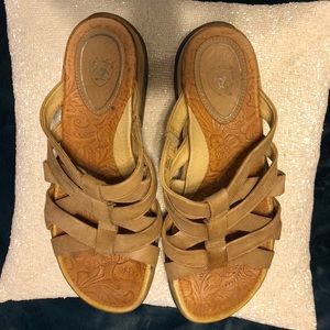 Ariat Brown Leather Sandals Size 6